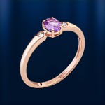  Russisches Goldschmuck Amethyst 