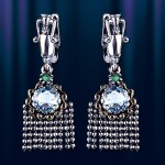 Ohrhaenger mit Topas. Silber 925