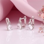 Серебряный гарнитур. Кристалл Swarovski® и фианиты