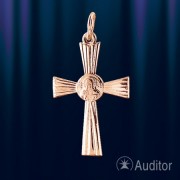 Kreuz-Anhaenger russisches Gold