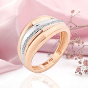 Goldring Russisches Gold 585 Zirkonia