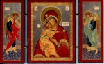 Икона складень Богородица Владимирская