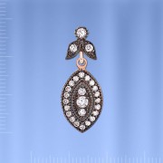 Anhaenger. Fianit & Silber