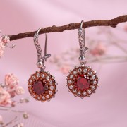 Silberohrhaenger "Kanan". Granat