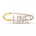 Золотая булавка брошь купить