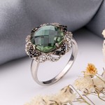 Серебряное кольцо с кварцем СОКОЛОВ