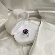 Silberring "Finsternis". Amethyst & Zirkonia