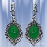 Ohrringe mit Chrysopras