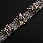 Armband mit Smaragde & Rubine