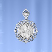 Russische Ikone Silber