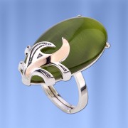 Silberring mit Uleksyt  