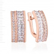 Ohrringe. Silber, vergoldet