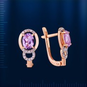 Russisches Goldschmuck Amethyst