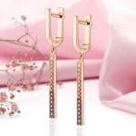 Золотые серьги с бриллиантами купить