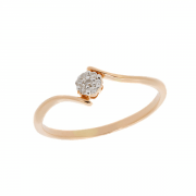 Goldring mit Diamanten