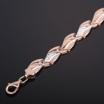  Armband russisches Gold. Bicolor