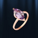  Ring mit Amethysten russisches Gold