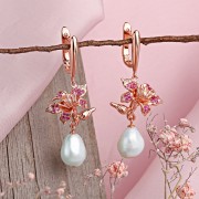 Perlenohrringe vergoldet