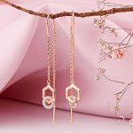 Золотые серьги продевки 585