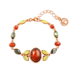 Vergoldeter Silberarmband "Herzogin" Bernstein