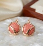 Серьги с кораллом. Русское золото