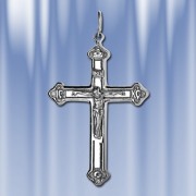 Крестик "Вознесение" , серебряный нательный