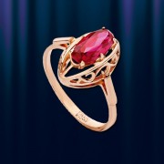Кольцо из золота с рубином "Маркиза Литтл"