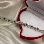 Silberarmband mit Swarovski® & Zirkonia