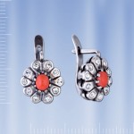 Ohrringer mit Korallen  Bijouterie 