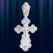 Серебряный православный Крест "Голгофа"
