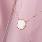 Goldcollier Russisches Gold 585 in Deutschland Perlmutt