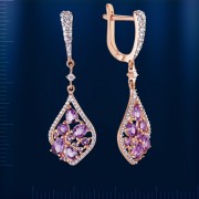 Russisches Goldschmuck Amethyst