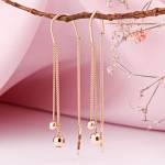 Золотые серьги продевки 585