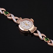 Золотые часы женские Чайка с золотым браслетом
