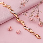 Armband aus Rotgold/Weissgold 585°