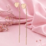Серьги продёвки из красного золота
