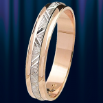  Обручальное кольцо золотое "Сияние" 