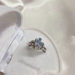 Silberring mit Opal & Zirkonia