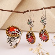 Silberset 925 mit Granat