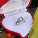 Silberring "Traene". Amethyst & Zirkonia