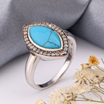 Серебряное кольцо с бирюзой