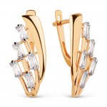 Ohrringe Rotgold 585 Zirkonia