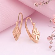 Russisches Gold in Deutschland Ohrringe Rotgold 585