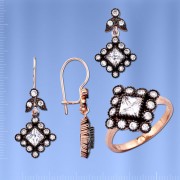 Silberset mit Fianiten