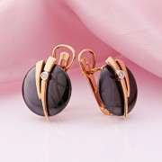 SOKOLOV Rotgold 585 Ohrringe mit Diamanten Keramik