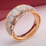 Goldring mit Brillanten 