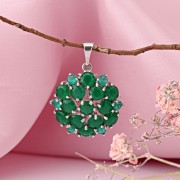 Серебряная подвеска Фианиты