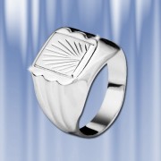 Кольцо-печатка "Восход", серебро 925