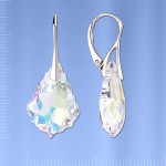 Ohrhaenger mit Swarovski&reg;  Kristallen. Silber