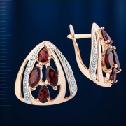  Russisches Goldschmuck Granat